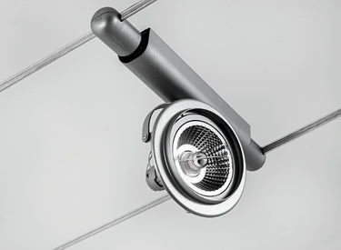 FOCUS faretto orientabile LED grigio lampadine escluse